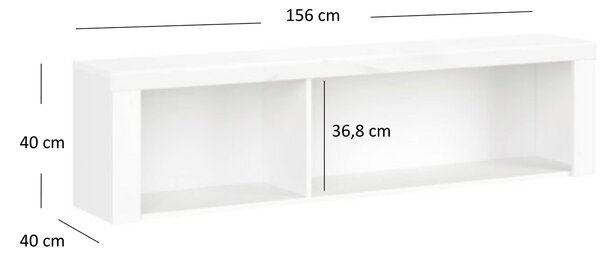Viseći regal Leona 160 (bijela)