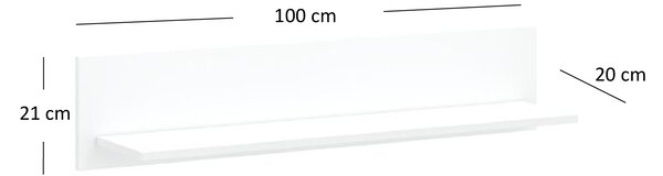 Polica 100 cm Leona (bijela)