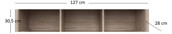 Zondo.hr Regal Noella (hrast sonoma). Akcija -19%. 1053128