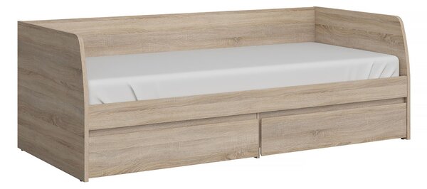 Jednostruki krevet 90 cm Noella (hrast sonoma) (s podnicom)