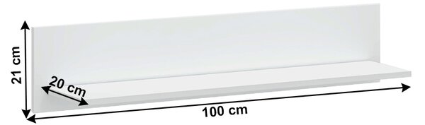Zondo.hr Polica Lafer 100 (bijela). 1034090