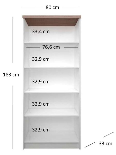 Zondo.hr Regal Tianna (bijela). Akcija -20%. 1053319