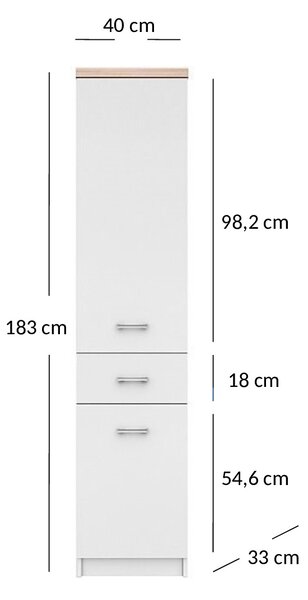 Zondo.hr Regal Tianna (bijela). Akcija -22%. 1053331