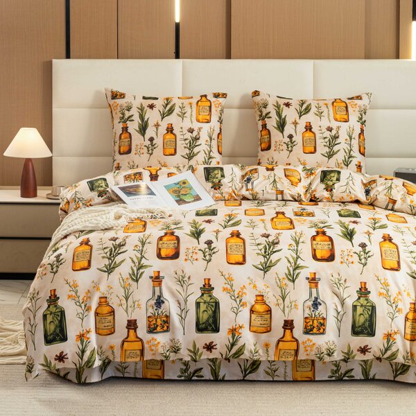 Posteljina od mikrovlakana APOTHECARY kremasta Dimenzije posteljine: 70 x 90 cm | 140 x 200 cm
