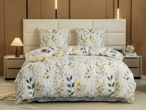 Posteljina od mikrovlakana CITRUS GARDEN bijela Dimenzije posteljine: 70 x 90 cm | 140 x 220 cm