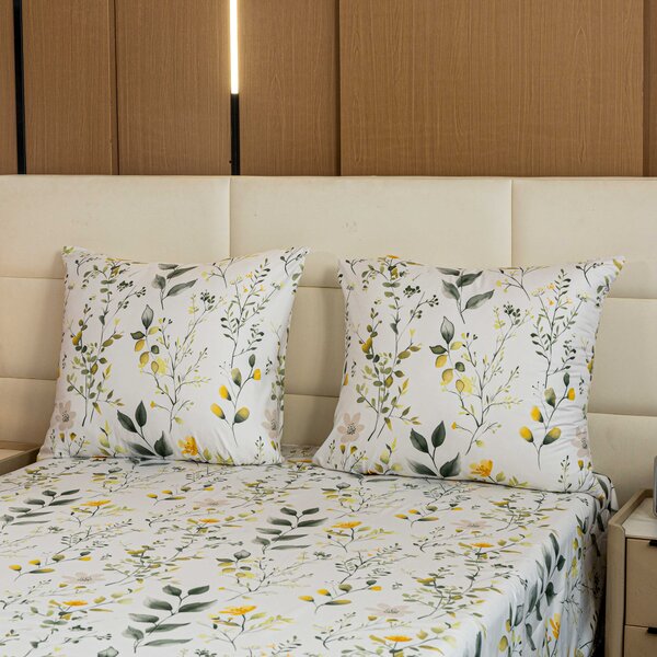 Posteljina od mikrovlakana CITRUS GARDEN bijela Dimenzije posteljine: 70 x 90 cm | 140 x 220 cm