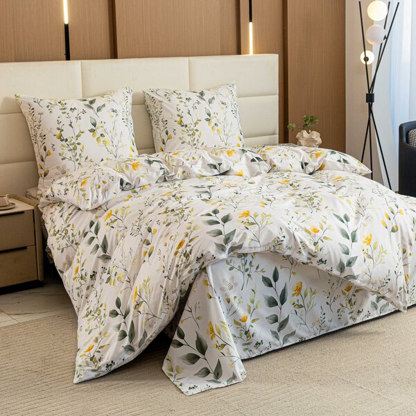 Posteljina od mikrovlakana CITRUS GARDEN bijela Dimenzije posteljine: 70 x 90 cm | 140 x 220 cm