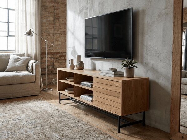 TV stolić VALMOR 140x40 cm, dekor hrast
