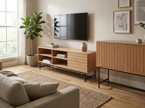 TV stolić VALMOR 140x40 cm, dekor hrast