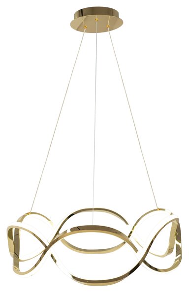 Moderna LED stropna svjetiljka + pilot App800-CP Twist zlato