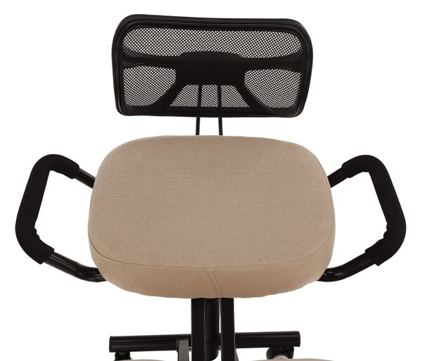 Ergonomska uredska stolica Rusu (bež + crna)