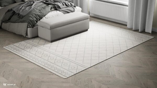 Tepih Firenze White Light Grey