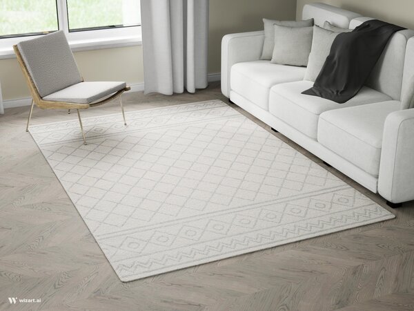Tepih Firenze White Light Grey