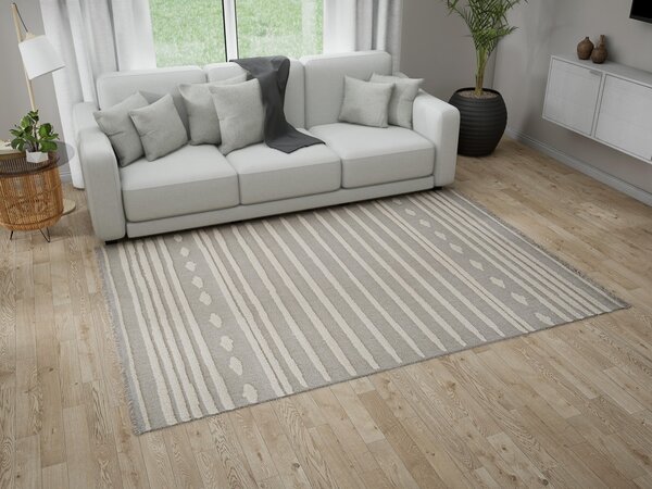 Tepih Indigo Light Grey Cream