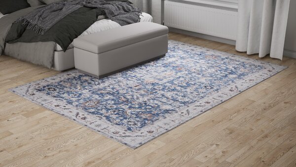 Tepih Visco Blue Ivory Ornament