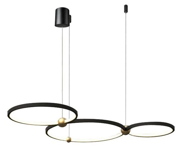 Black Ring 3 led lampa + APP752-30-40-50 daljinski upravljač