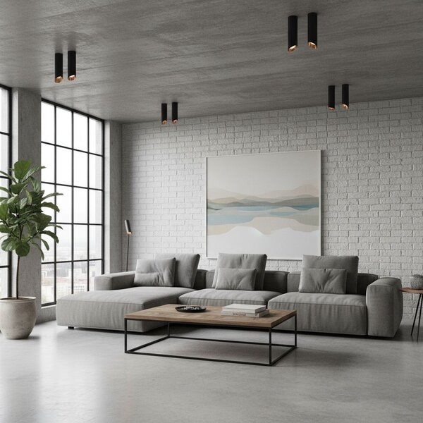 MODERNA STROPNA SVJETILJKA CRNO ZLATO 30 CM APP572-1C