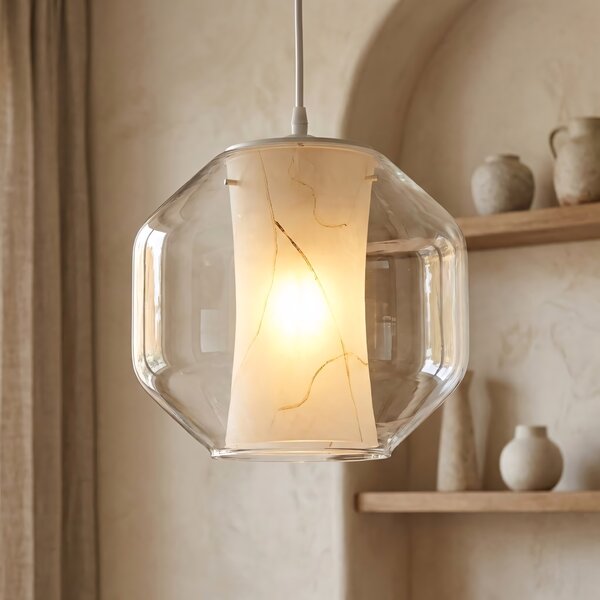 VISEĆA STROPNA SVJETILKA WHITE MARBLE APP908-1CP