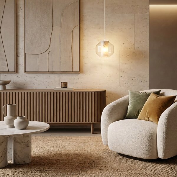 VISEĆA STROPNA SVJETILKA WHITE MARBLE APP908-1CP