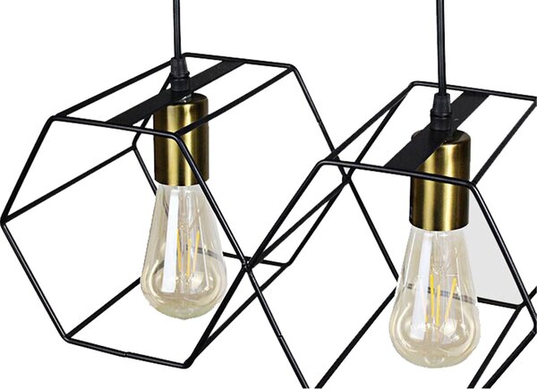 Lampa Viseća APP1133-5CP Black Gold