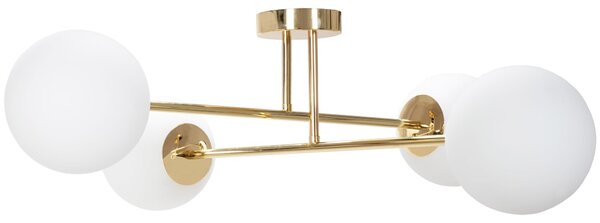 Stropna svjetiljka sa staklenom kuglom APP1248-4CP Gold