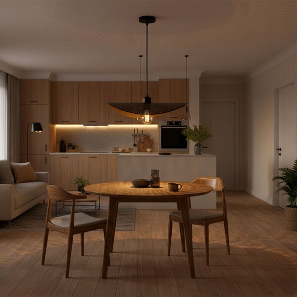 Stropni luster APP1470-1CP BLACK/OLD GOLD