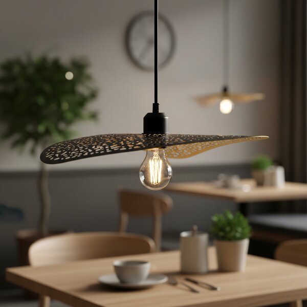Stropni luster APP1468-1CP BLACK/OLD GOLD