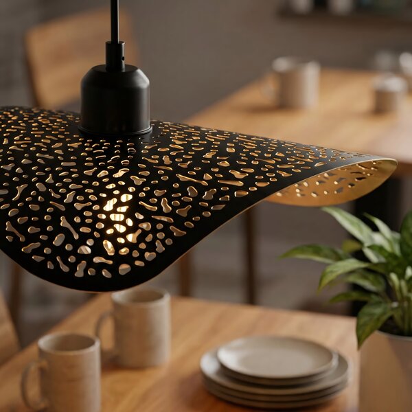 Stropni luster APP1468-1CP BLACK/OLD GOLD