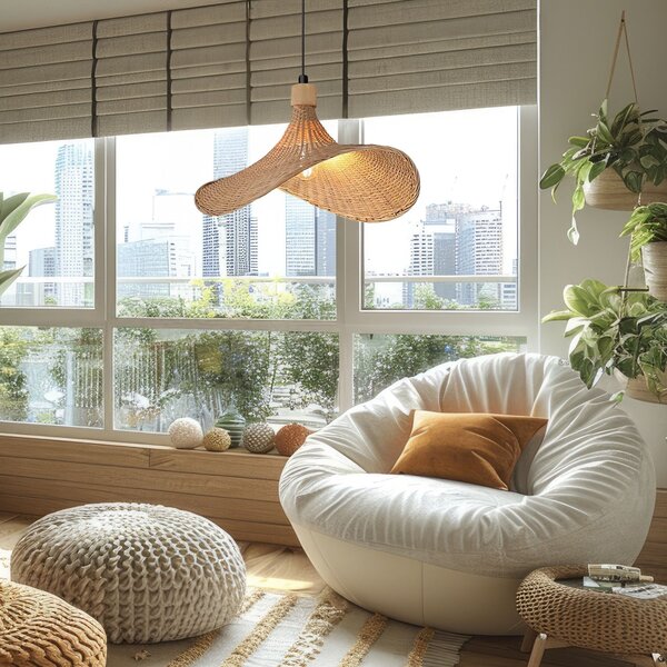 VISEĆA LAMPA OD BAMBUSA APP1642-1CP 30cm
