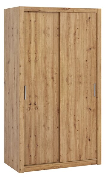 Ormar za garderobu s kliznim vratima Klary SZ120 KE04 (hrast monastery)