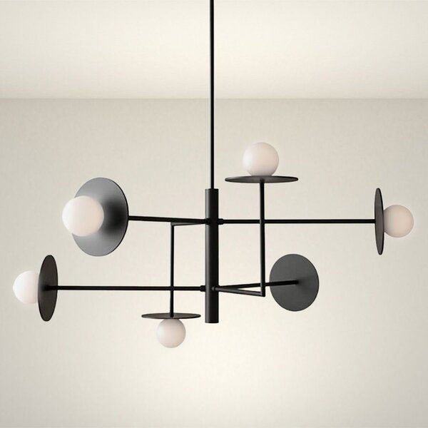 Stropni luster APP1668-6CP Black
