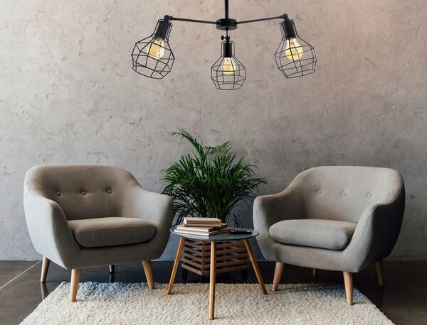 Stropna viseća svjetiljka metalna Loft APP734-3C