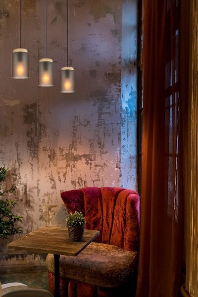 Lampa Viseća APP1812-3CP Frosted Grey