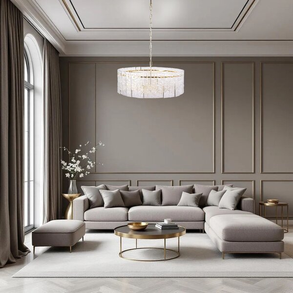 Visilica s kristalima APP1779-CP 60CM Gold
