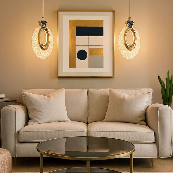 Viseća Kristalna Lampa LHJ109-1CP LIGHT ROSE GOLD