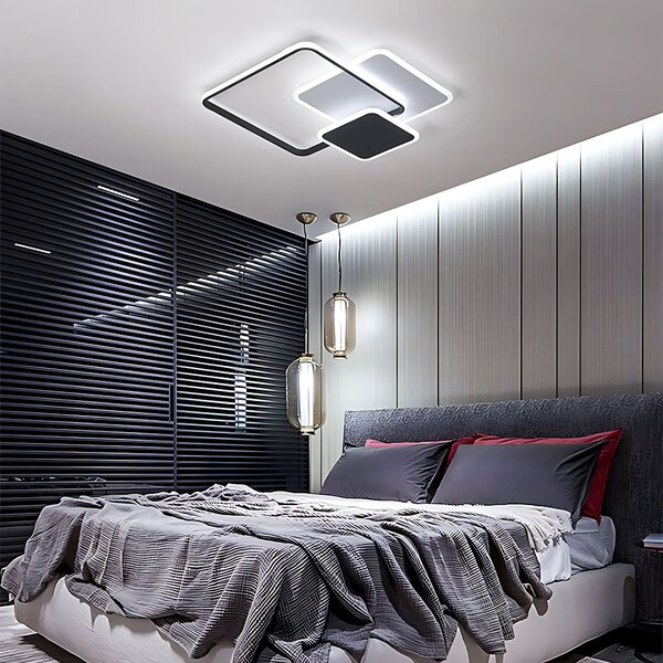 Stropni luster LHJ079-C BLACK/WHITE LED