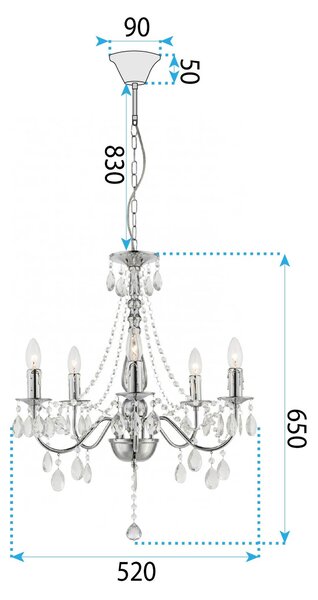 Luster EBT014-5CP CHROME