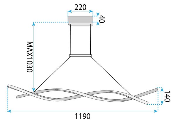 LED svijetiljka LHJ020-CP BLACK