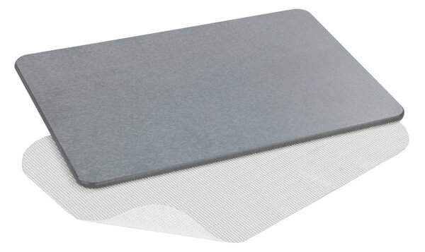 Siva kupaonska prostirka od dijatomita 39x60 cm Simi – Wenko