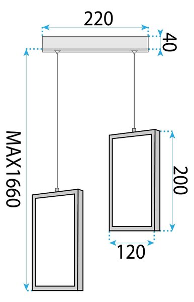 LED svijetiljka LHJ085-2CP BLACK