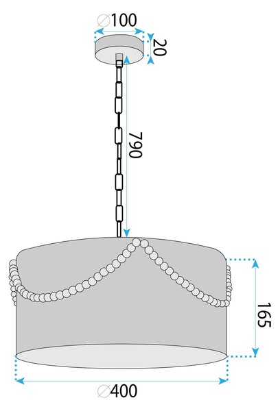 Luster APP1741-1CP 40 cm
