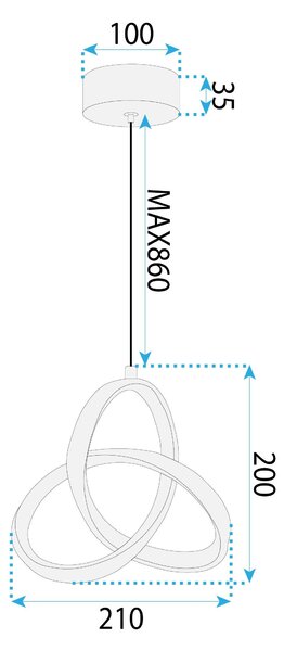 LED svijetiljka APP1783-CP WHITE