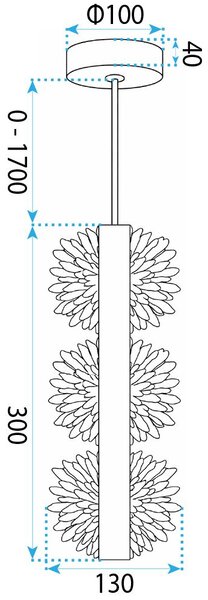 Luster LED G150-3CP Gold Brush