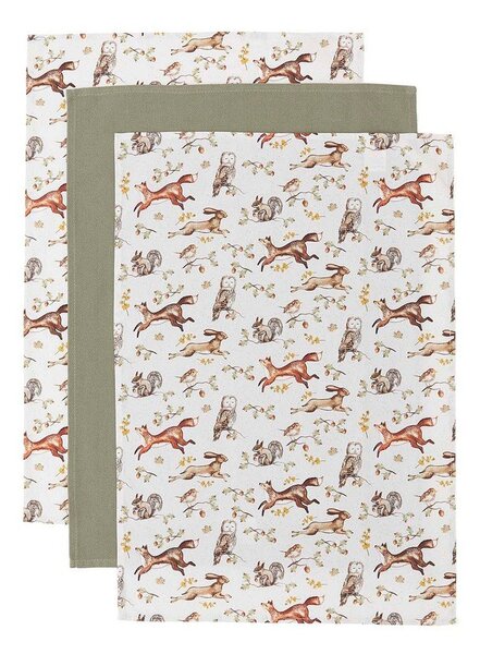 Pamučna kuhinjska krpa 3 kom 45x65 cm Forest Fable – Cooksmart ®