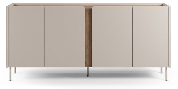 Krem/u prirodnoj boji komoda u dekoru hrasta 180x82x40 cm Lucile – Marckeric