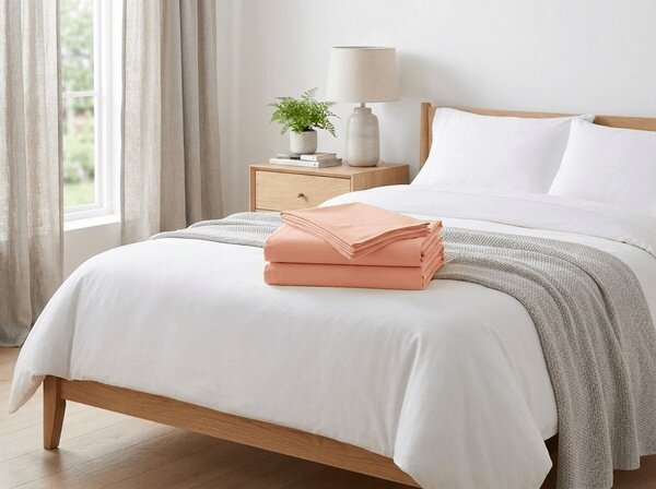 Bavlnena plahta STANDARD 140x240 cm, marelica