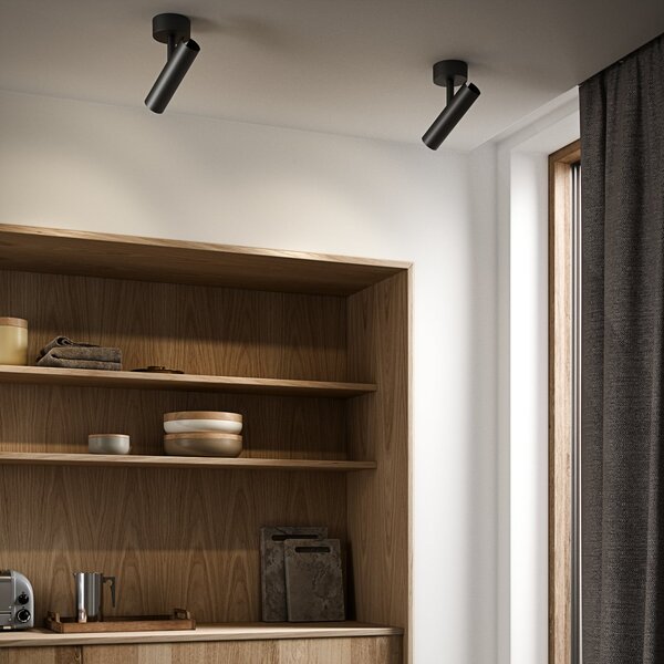 DFTP by Nordlux Ceiling Spot MIB 6, GU10 grla, crna, prigušiva, Crno, Područje hodnika, Metal