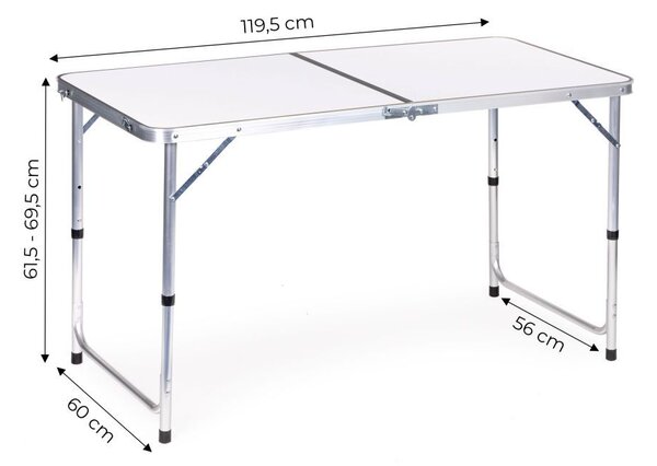 Sklopivi ugostiteljski stol 119,5x60 cm bijeli