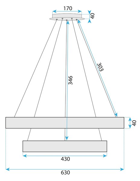 LED svijetiljka G046-2CP CHROME