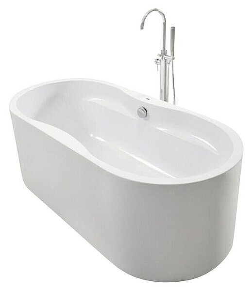 Sanotechnik Samostojeća kada Liverpool (D x Š x V: 170 cm x 80 mm x 80 cm, Sanitarni akril, Bijela)